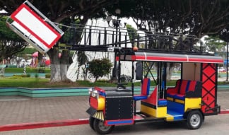 Vehículo con Escalera Extendible